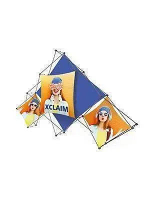 Exhibition Stand Fabric - Xclaim Pyramid 6 Quad | Xclaim - Cheap Roller Banners UK